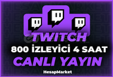 800 ⭐ TWİTCH ⭐ CANLI YAYIN İZLEYİCİ