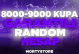 8000-9000 kupa garantili random hesap