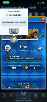 8000 KUPA 7 EVRİM 48 EMOJİ 200K GOLD 551 ELMAS