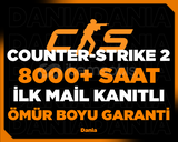 ☢️8000+ SAAT CS2 | STEAM HESABI | İLK MAİL