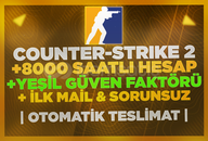 ⭐️8000+ SAAT CS2 STEAM HESABI +İLK MAİL⭐️