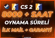 ⭐8000+ SAAT CS2 STEAM HESAP⭐ +İLK MAİL❤️