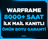 ⭐8000+ SAAT WARFRAME⭐İLK MAİL