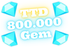 ⭐ 800.000 GEMS -Toilet Tower Defense (TTD)⭐