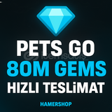 80M Gems Hizli Teslim Edilir(Pets GO)