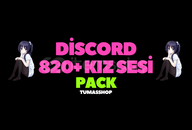 Discord 820 Kız Sesi Pack + Garanti