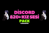 ⭐DİSCORD 820+ KIZ SESİ PACK⭐