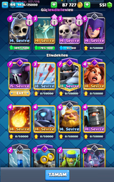 8300 Kupa 44Lvl 6 Evrimli CR + 13 BB COC