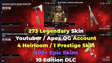 834 LVL | 5 HEIRLOOM | 270+ LEGENDARY| OG