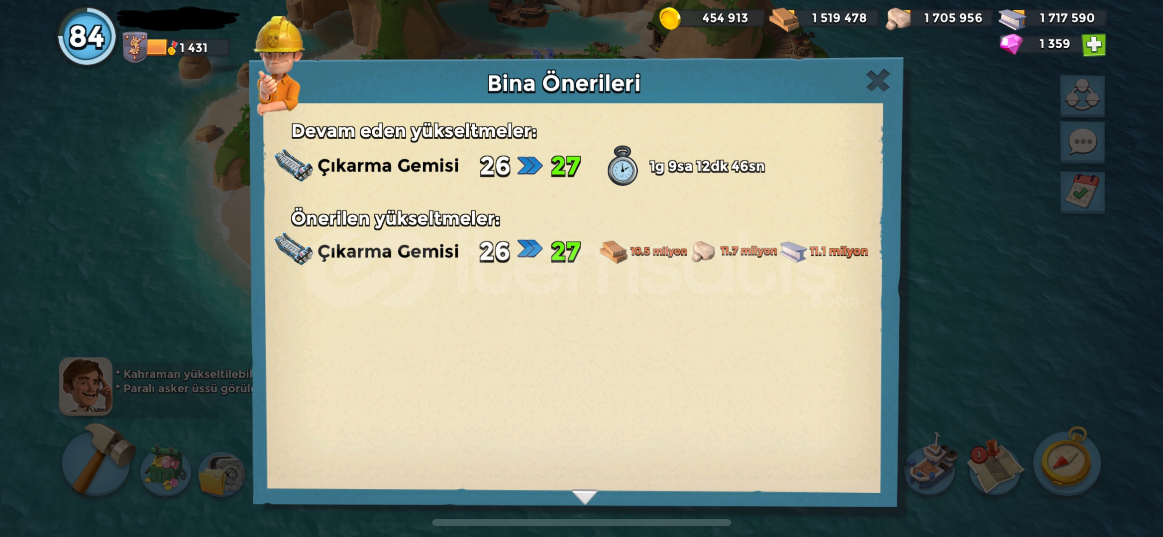 84 LVL - FULL - 1430 VP - 1300 Elmas 84 LVL - FULL - 1430 VP - 1300 Elmas
