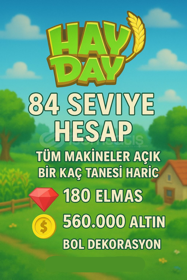 84 Sv HayDay Mükemmel Hesap 84 Sv HayDay Mükemmel Hesap