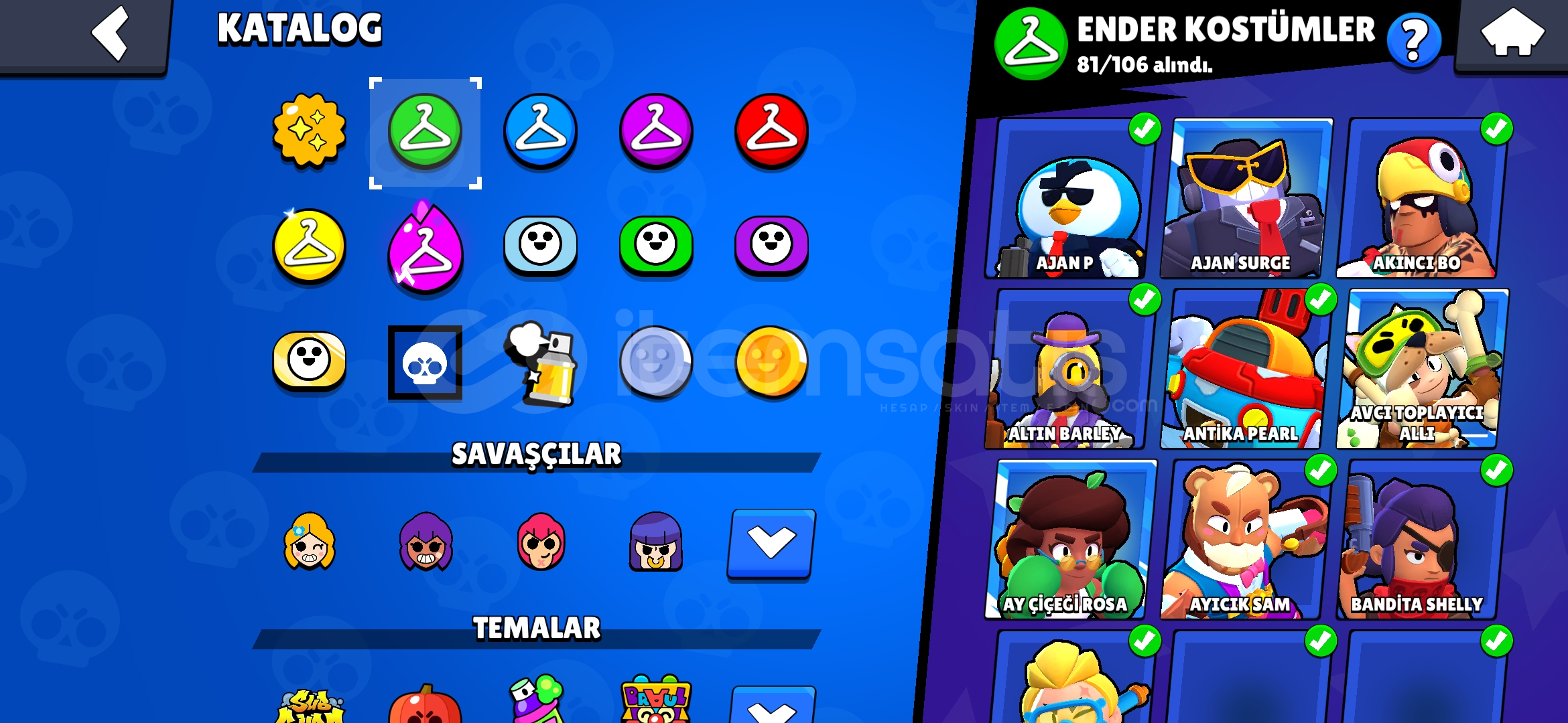 84k brawl stars nadir emek hesap 300+kostüm 84k brawl stars nadir emek hesap 300+kostüm