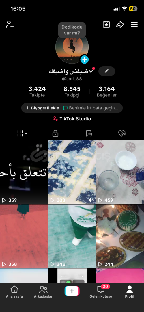 8.500 Takipçili Tiktok Hesabı 8.500 Takipçili Tiktok Hesabı