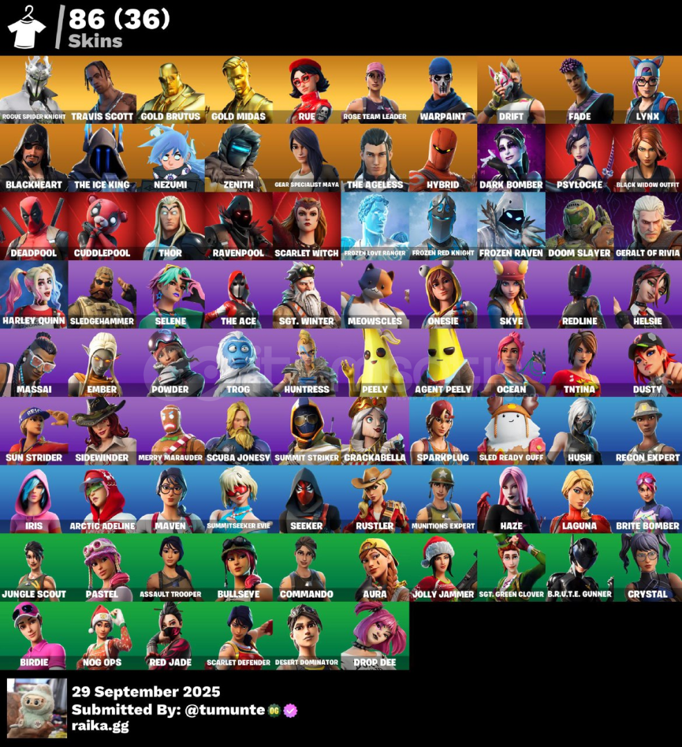 86 Skin Travis Scott, Rue, RSK Ömürlük Mailli! 86 Skin Travis Scott, Rue, RSK Ömürlük Mailli!