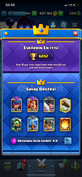 8700 kupa 53 level hesap
