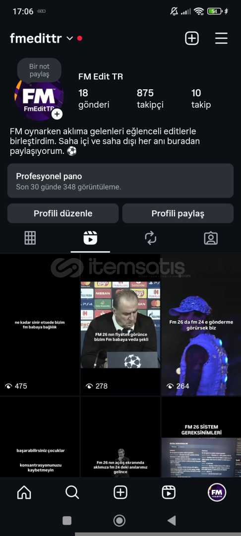 875 GERÇEK TAKİPÇİLİ HESAP