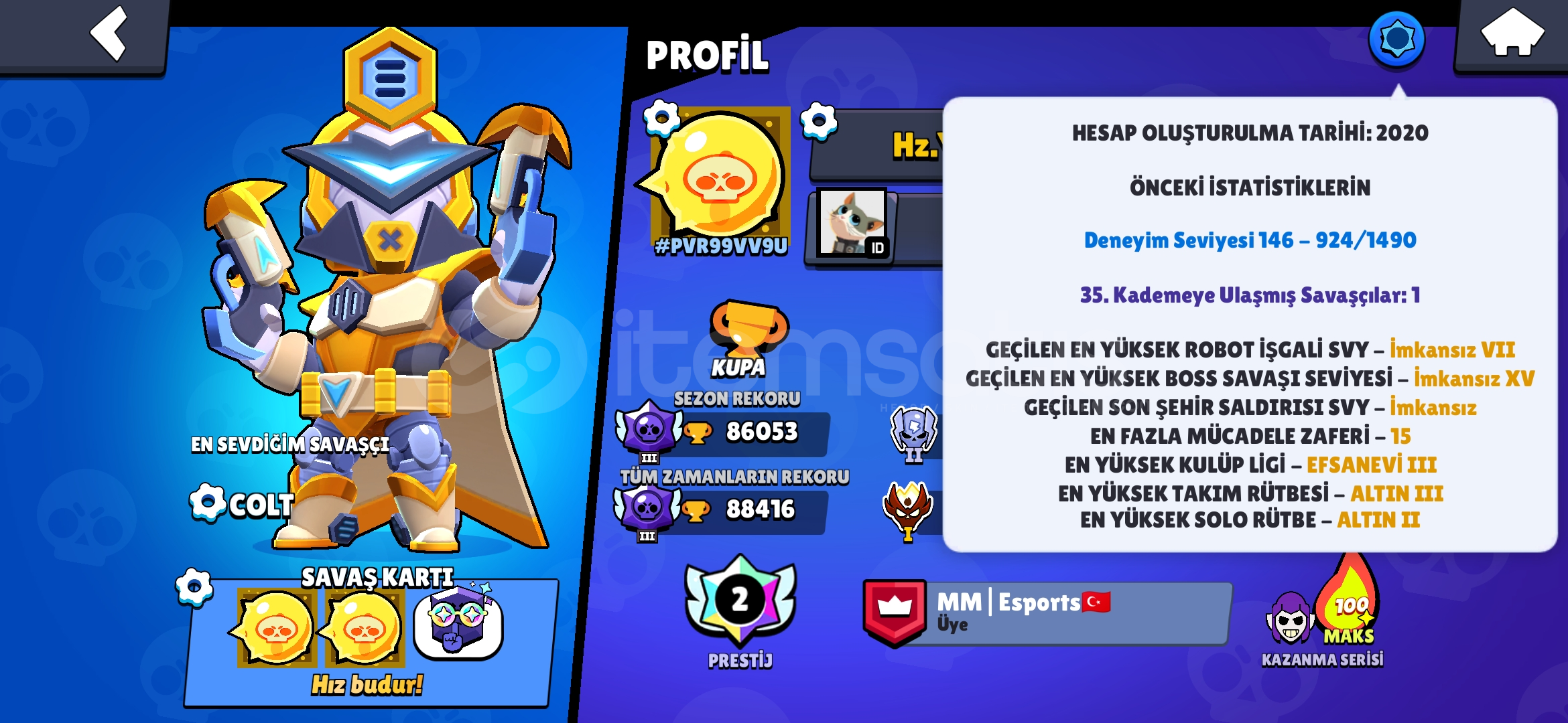 88k+ master,35 rank ,2 prestijli hesap 88k+ master,35 rank ,2 prestijli hesap