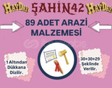 ✅89 ADET ARAZİ MALZEMESİ 