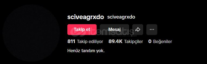 89K Takipçili Tiktok Hesabı