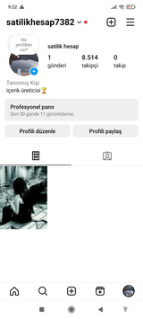 ⭐️+8.500 TAKİPÇİLİ INSTAGRAM HESAP