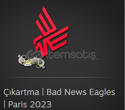 9 adet Çıkartma | Bad News Eagles | Paris 2023 9 adet Çıkartma | Bad News Eagles | Paris 2023