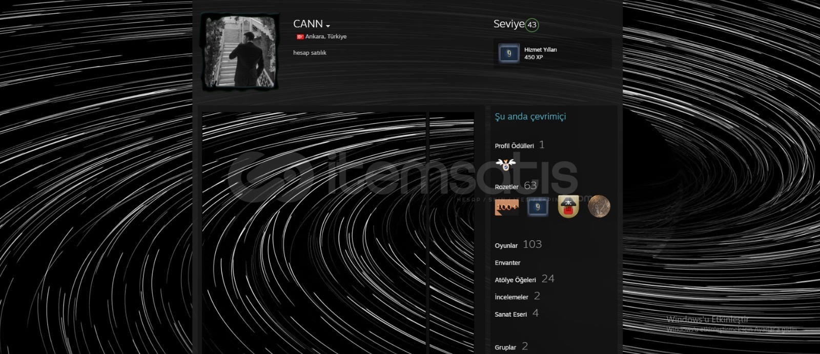 9 yıllık Steam hesabım  9 yıllık Steam hesabım