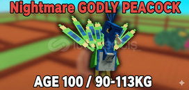 ⭐90-113KG NİGHTMARE GODLY PEACOCK SATIŞ !!