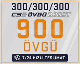 900 ADET ÖVGÜ BOOST HİZMETİ 7/24 CS2 UYUMLU !