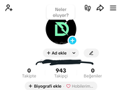 930 TAKİPÇİLİ TIKTOK HESABI