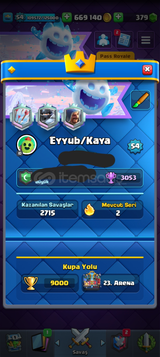 9000 Kupa Efsane Hesap