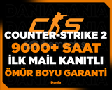 ☢️9000+ SAAT CS2 | STEAM HESABI | İLK MAİL