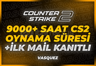 ⭐ 9000+ SAAT CS2 STEAM HESABI - [İLK MAİLLİ !]