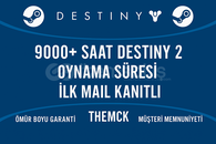 ⭐️9000+ SAAT DESTİNY 2❤️+İLK MAİL❤️