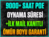 ⭐️9000+ SAAT PATH OF EXİLE❤️+İLK MAİL❤️