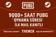 ⭐9000+ SAAT PUBG❤️+İLK MAİL KANITLI❤️