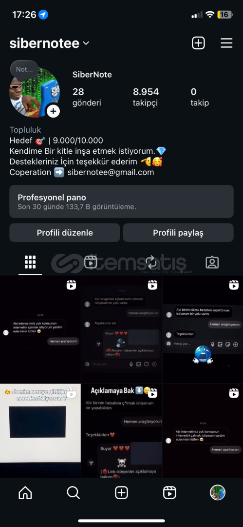 9.000 Takipçili yanında Telegram kanalıyla! 9.000 Takipçili yanında Telegram kanalıyla!