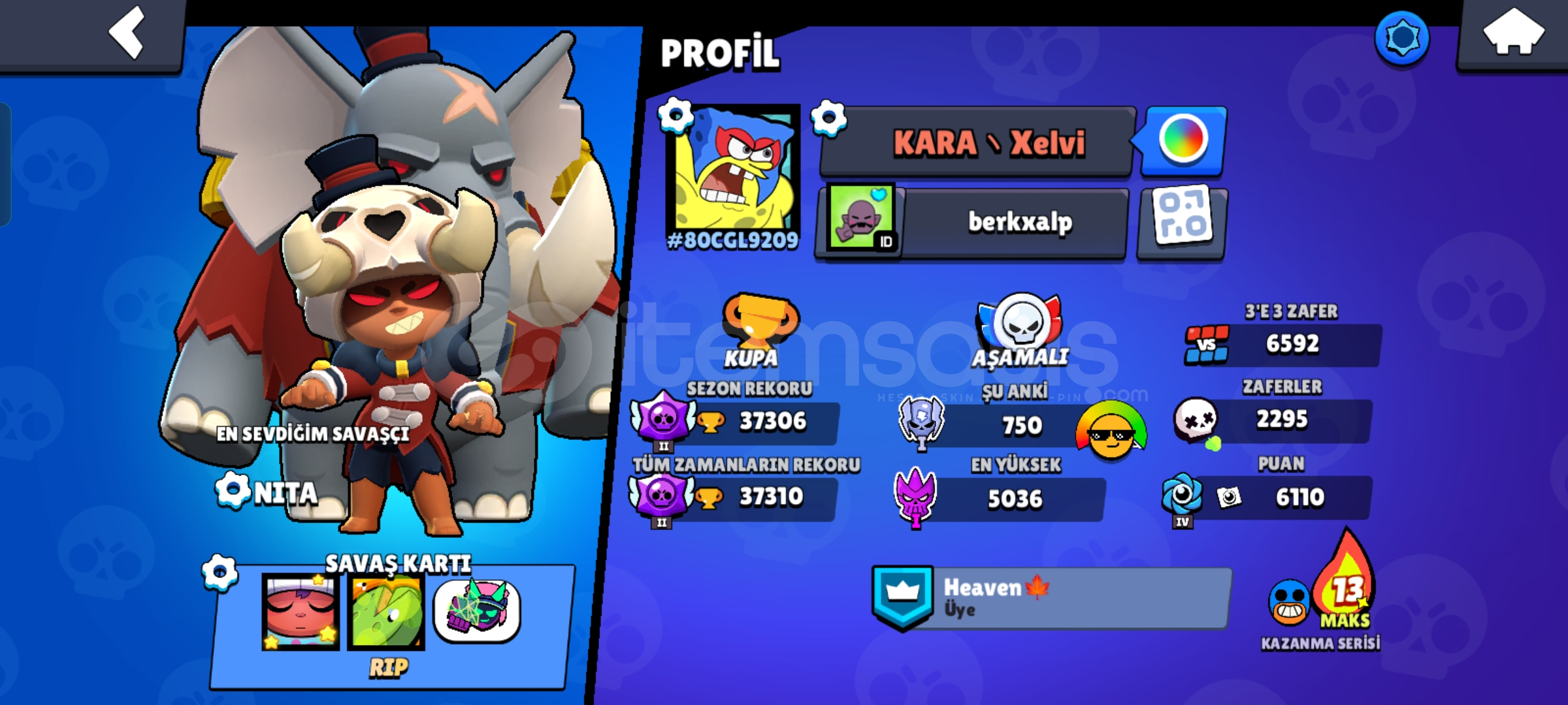 91 Karakter—37K— 150+ Skin 91 Karakter—37K— 150+ Skin