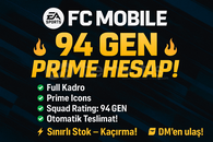 94 GEN FC MOBİLE HESAP