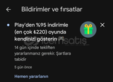 ℅95 GOOGLE PLAY İNDİRİMİ !!! 