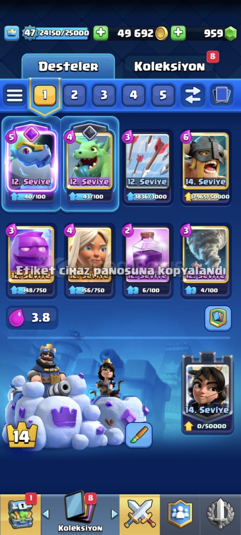 ⚡9500 KUPA⚡47 LEVEL⚡KELEPİR⚡ ⚡9500 KUPA⚡47 LEVEL⚡KELEPİR⚡