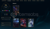 ZED YASUO MAİN 96 KOSTUM BOL LPLİ EFSANE HESAP