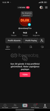 968 takipçili tiktok hesabı açıklamayı oku 