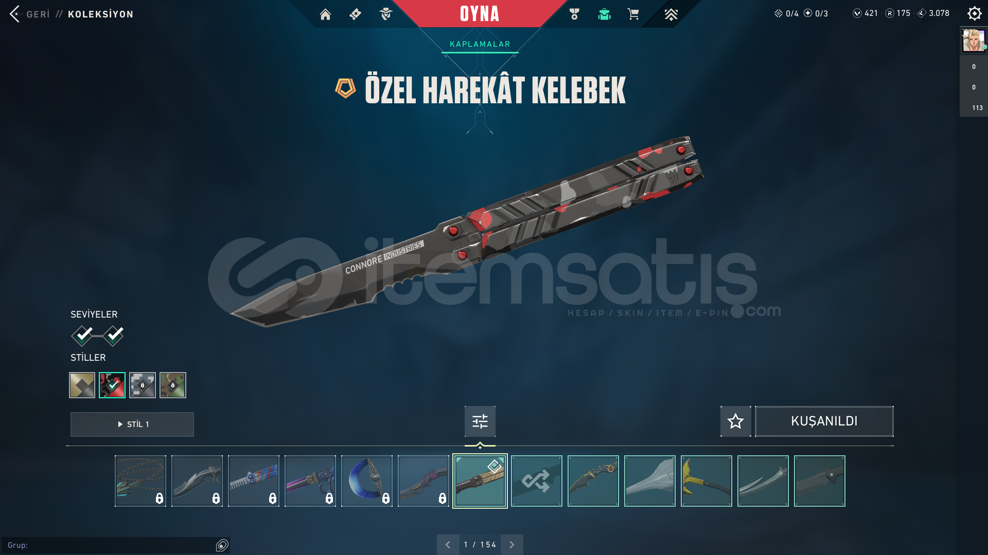 97 Skinli 5 Bıçaklı Kuronami'li Efsane Hesap 97 Skinli 5 Bıçaklı Kuronami'li Efsane Hesap