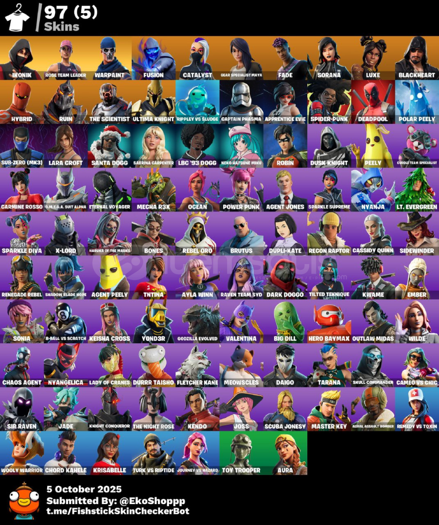 97 SKINS IKONIK, EMAIL DEGISEBILIR! GARANTILI!  97 SKINS IKONIK, EMAIL DEGISEBILIR! GARANTILI!
