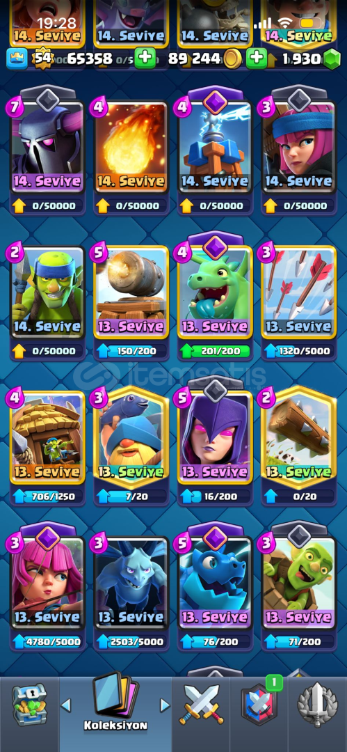 9.723 Kupalı , 17 evrimli hesap 9.723 Kupalı , 17 evrimli hesap