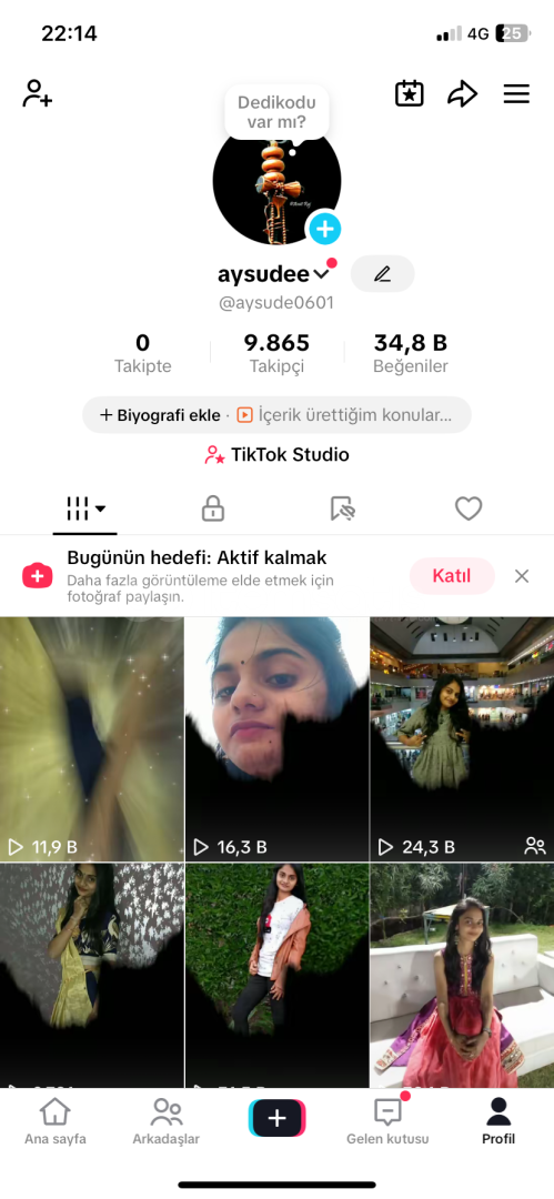 9.865 TAKİPÇİLİ AKTİF TİKTOK HESABI UYGUN FİYAT 9.865 TAKİPÇİLİ AKTİF TİKTOK HESABI UYGUN FİYAT