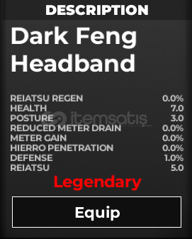 Type:Soul Dark Feng Headband Type:Soul Dark Feng Headband