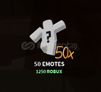 The Strongest Battlegrounds 50 Emotes