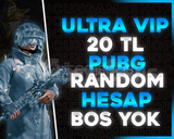 ULTRA VIP 20 TL PUPG RANDOM HESAP 