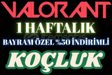 1 HAFTALIK VALORANT KOÇLUK BAYRAM ÖZEL İNDİRİMLİ